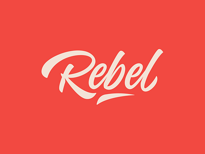 Rebel - Logo calligraphy font free hand lettering lettering logo logotype script sketch sketches type typography