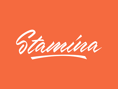 Stamina - Logo for Dance Festival branding calligraphy design font free hand lettering identity lettering logo logotype script sketch type typo typography