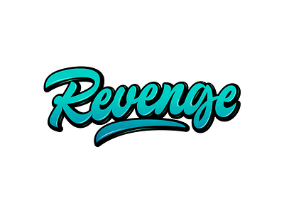 Revenge - Logo for Clothing Brand branding calligraphy clothing design font free hand lettering identity lettering logo logotype script streetwear type typo typography