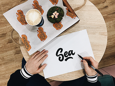 Sea Sketch branding calligraphy design font free hand lettering identity lettering logo logotype mark packaging script sketch sketches type typo typography