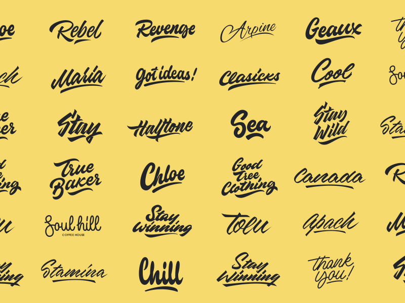 Lettering Collection By Yevdokimov On Dribbble