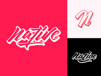 Native NY - Full Logo Project branding calligraphy clothing design font free hand lettering identity lettering logo logotype mark packaging script sketch sketches streetwear type typo typography