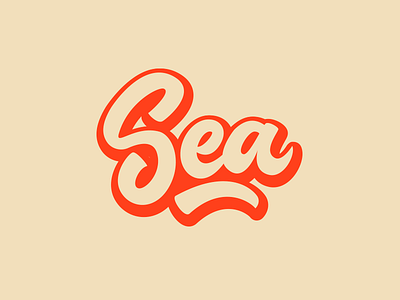 Sea Logo branding calligraphy clothing design font free hand lettering identity lettering logo logotype mark packaging script sketch sketches streetwear type typo typography