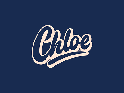 Chloe - Personal Logo branding calligraphy clothing design font free hand lettering identity lettering logo logotype mark packaging script sketch sketches streetwear type typo typography