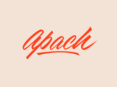 Apach - Logo for Dancer branding calligraphy clothing design font free hand lettering identity lettering logo logotype mark packaging script sketch sketches streetwear type typo typography