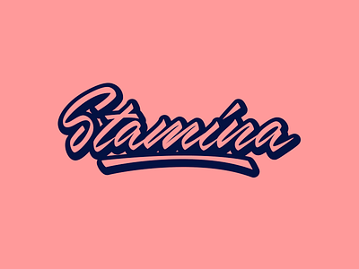 Stamina - Logo for Dance Festival branding calligraphy clothing design font free hand lettering identity lettering logo logotype mark packaging script sketch sketches streetwear type typo typography