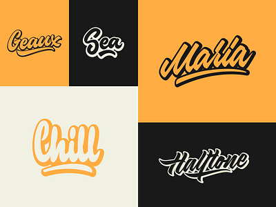 Some Lettering Logos branding calligraphy clothing design font free hand lettering identity lettering logo logotype mark packaging script sketch sketches streetwear type typo typography