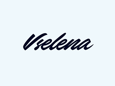 Vselena - Logo for Beauty Salon branding calligraphy clothing design font free hand lettering identity lettering logo logotype mark packaging script sketch sketches streetwear type typo typography
