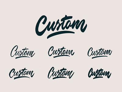 Custom - Lettering Sketches branding calligraphy clothing design fashion font free hand lettering identity lettering logo logotype mark packaging script sketches streetwear type typo typography