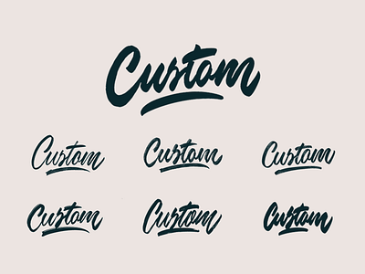 Custom - Lettering Sketches