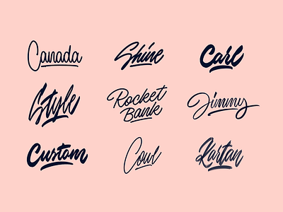 Lettering Sketches Collection branding calligraphy clothing design fashion font free hand lettering identity lettering logo logotype mark packaging script sketches streetwear type typo typography