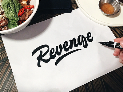 Revenge - Logo Sketch for Clothing Brand