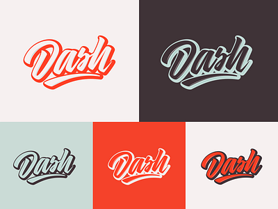 Dash - Lettering for Dash Creative Strategy branding calligraphy clothing design fashion font free hand lettering identity lettering logo logotype mark packaging script sketches streetwear type typo typography