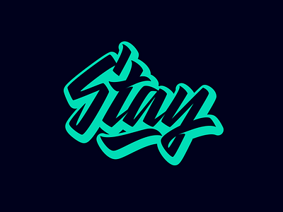 Stay - Logo for Clothing Brand branding calligraphy clothing design fashion font free hand lettering identity lettering logo logotype mark packaging script sketches streetwear type typo typography