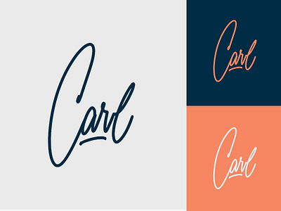 Carl - Personal Logo branding calligraphy clothing design fashion font free hand lettering identity lettering logo logotype mark packaging script sketches streetwear type typo typography