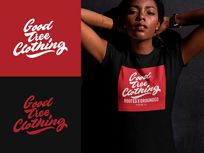 Good Tree Clothing - Logo or Clothing Brand branding calligraphy clothing design fashion font free hand lettering identity lettering logo logotype mark packaging script sketches streetwear type typo typography