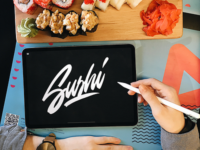 Sushi - IPad Lettering