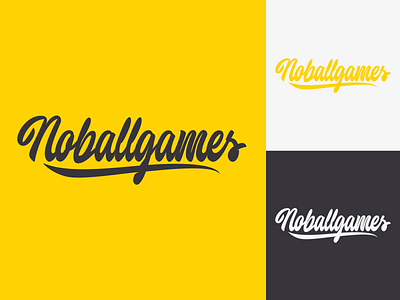 Noballgames - Logo for Lifestyle-brand branding calligraphy clothing design fashion font free hand lettering identity lettering logo logotype mark packaging script sketches streetwear type typo typography