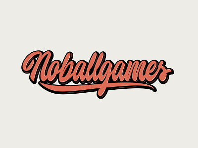 Noballgames - Logo for Lifestyle-brand branding calligraphy clothing design fashion font free hand lettering identity lettering logo logotype mark packaging script sketches streetwear type typo typography