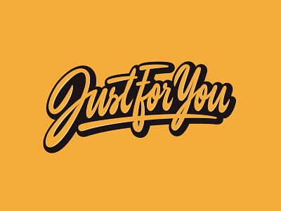 Just For You - Logo for Startup Loyalty Program branding calligraphy clothing design fashion font free hand lettering identity lettering logo logotype mark packaging script sketches streetwear type typo typography