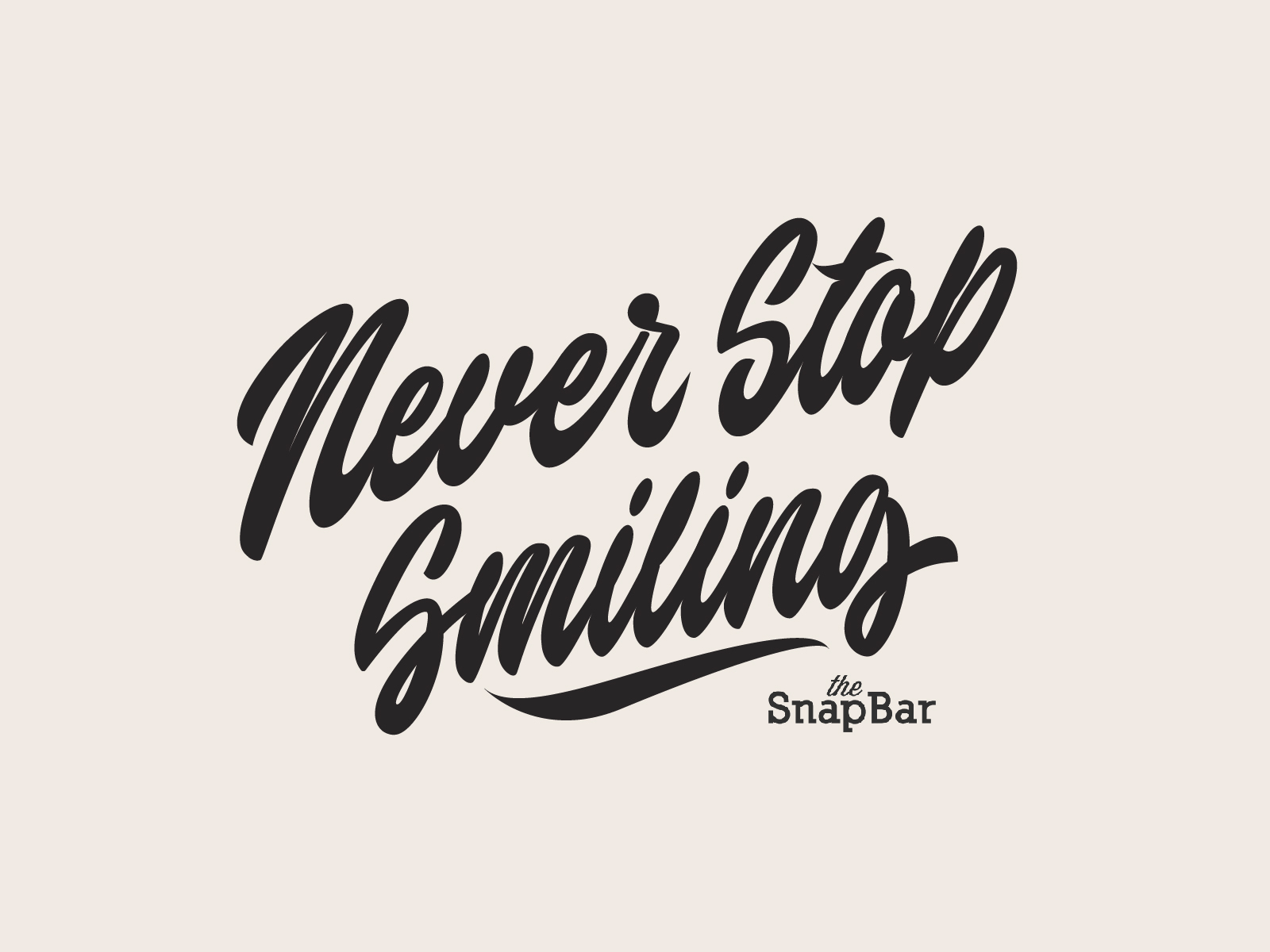 Dribbble - never_stop_smiling.jpg by Yevdokimov