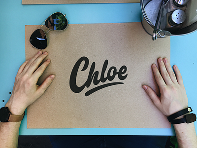 Chloe - Personal Logo Sketch branding calligraphy clothing design fashion font free hand lettering identity lettering logo logotype mark packaging script sketches streetwear type typo typography