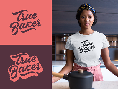 True Baker - Logo for Bakery Full Project branding calligraphy clothing design fashion font free hand lettering identity lettering logo logotype mark packaging script sketches streetwear type typo typography