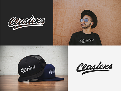 Clasicks - Full Project branding calligraphy clothing design fashion font free hand lettering identity lettering logo logotype mark packaging script sketches streetwear type typo typography