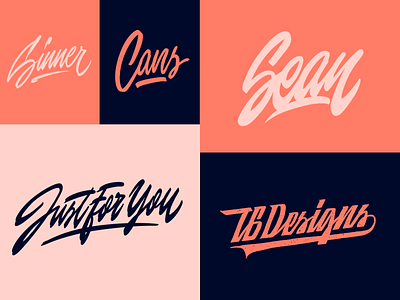 Lettering Sketches Collection branding calligraphy clothing design fashion font free hand lettering identity lettering logo logotype mark packaging script sketches streetwear type typo typography