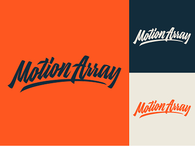 Motion Array - Logo for stock media marketplace branding calligraphy clothing design fashion font free hand lettering identity lettering logo logotype mark packaging script sketches streetwear type typo typography