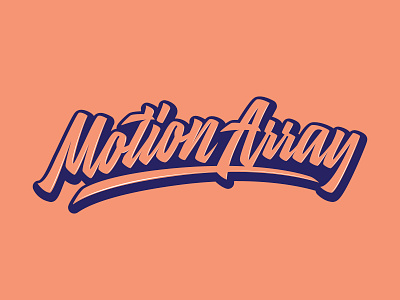 Motion Array - Logo for stock media marketplace branding calligraphy clothing design fashion font free hand lettering identity lettering logo logotype mark packaging script sketches streetwear type typo typography