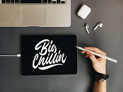 Big Chilling - Lettering Sketch branding calligraphy clothing design fashion font free hand lettering identity lettering logo logotype mark packaging script sketches streetwear type typo typography