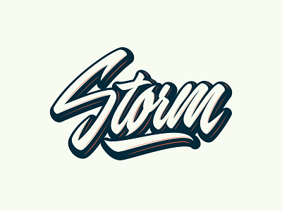 Storm - Logo for Porsche-tuning company branding calligraphy clothing design fashion font free hand lettering identity lettering logo logotype mark packaging script sketches streetwear type typo typography
