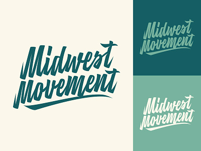 Midwest Movement - Apparel Designs for Gaming Team branding calligraphy clothing design fashion font free hand lettering identity lettering logo logotype mark packaging script sketches streetwear type typo typography