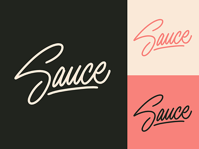 Sauce - Sketch for burger-restaurant menu branding calligraphy clothing design fashion font free hand lettering identity lettering logo logotype mark packaging script sketches streetwear type typo typography