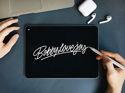 Bobby LoveJoy - Logo Sketch branding calligraphy clothing design fashion font free hand lettering identity lettering logo logotype mark packaging script sketches streetwear type typo typography