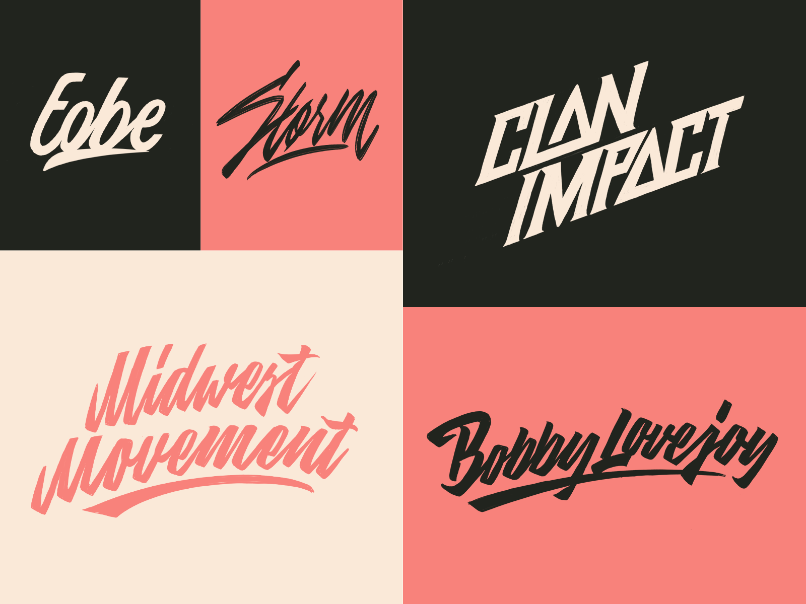 Lettering Sketches Collection by Yevdokimov on Dribbble