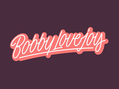 Bobby LoveJoy - Logo for Clothing Brand branding calligraphy clothing design fashion font free hand lettering identity lettering logo logotype mark packaging script sketches streetwear type typo typography
