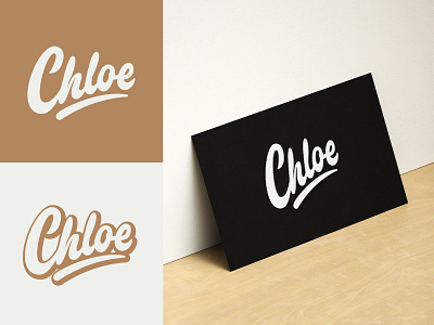 Chloe - Full Logo for Photographer branding calligraphy clothing design fashion font free hand lettering identity lettering logo logotype mark packaging script sketches streetwear type typo typography