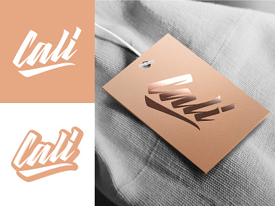 Cali - Full Lettering Project for Clothing Brand branding calligraphy clothing design fashion font free hand lettering identity lettering logo logotype mark packaging script sketches streetwear type typo typography