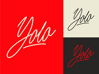 Yolo - Logo Sketch for Clothing Brand branding calligraphy clothing design fashion font free hand lettering identity lettering logo logotype mark packaging script sketches streetwear type typo typography