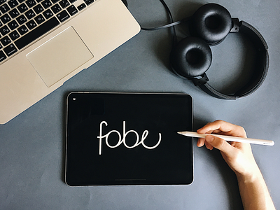 Fobe - Lettering Logo Sketch for Mobile App