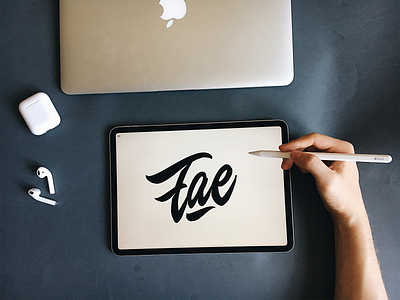 Fae - Lettering Logo Sketch for Shoe Brand from India