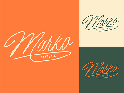 Marko - Logo Sketch for Pizzeria branding calligraphy clothing design fashion font free hand lettering identity lettering logo logotype mark packaging script sketches streetwear type typo typography