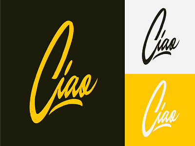 Ciao - Lettering Logo Sketch for Clothing Brand branding calligraphy clothing design fashion font free hand lettering identity lettering logo logotype mark packaging script sketches streetwear type typo typography