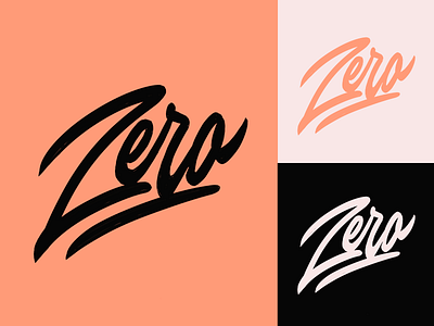 Zero - Logo Sketch for Clothing Brand from New York City branding calligraphy clothing design fashion font free hand lettering identity lettering logo logotype mark packaging script sketches streetwear type typo typography