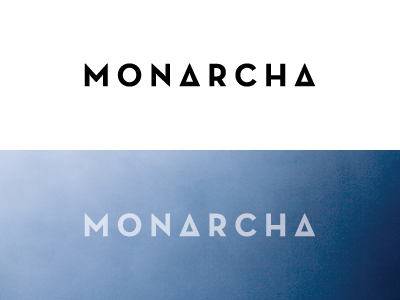 Monarcha logo branding identity logo minimalistic