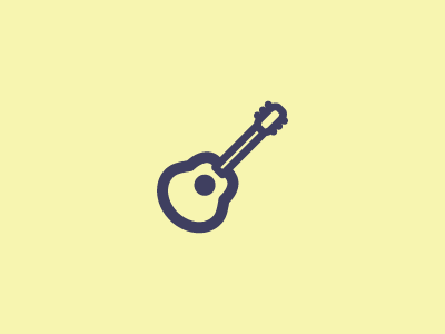 Guitar pictogram guitar icon work drop