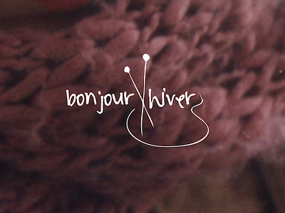 Bonjour, Hiver brand knitting logo winter wool