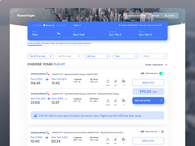 Booking flight API demo